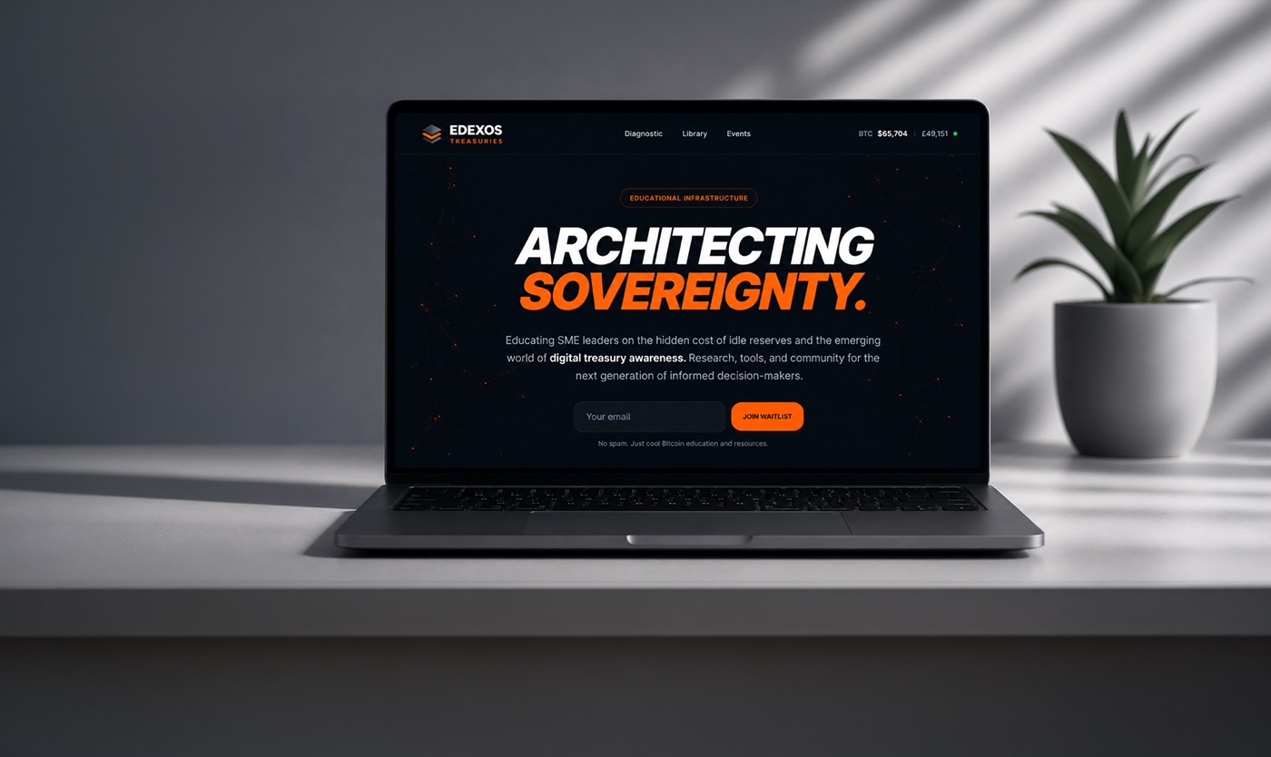Edexos Treasuries website and identity by BYPA