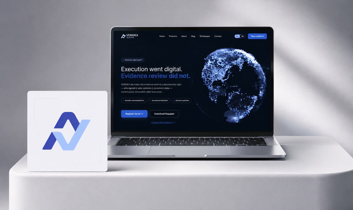 Veridex Alethia website and identity by BYPA